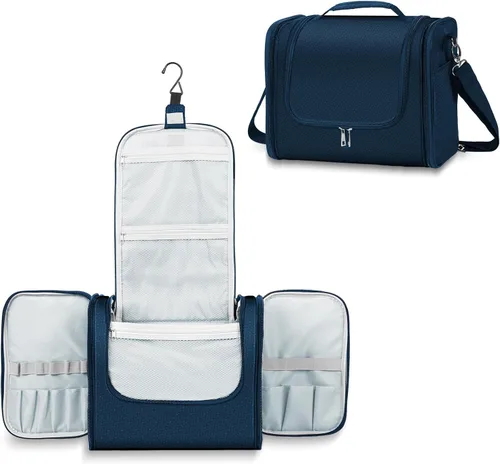 Miniatura 8 de Buruis - Neceser grande para hombres y mujeres, bolsa de viaje colgante para maquillaje, cosméticos, afeitado, artículos de tocador, kit Dopp