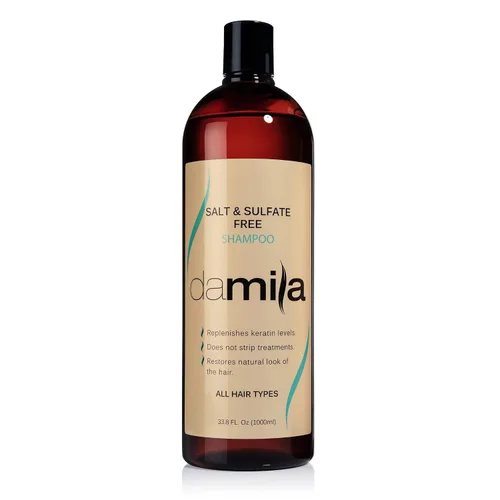 Miniatura 7 de damila Champú sin sal y sulfato para queratina y cabello teñido - Perfecto para cabello dañado, encrespado, rizado o seco (4 onzas líquidas)