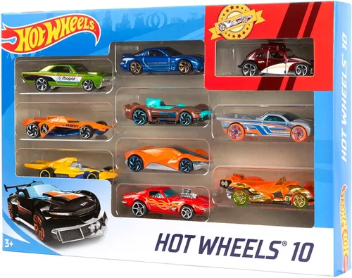 Miniatura 5 de Hot Wheels Juego de 10 camiones y autos de juguete a escala 1:64 para niños y coleccionistas, los estilos pueden variar [Exclusivo de Amazon]