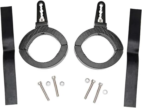 Miniatura 2 de Rough Country Abrazaderas de luz LED ajustables para barras antivuelco de 2.5-3" - 70172 negro