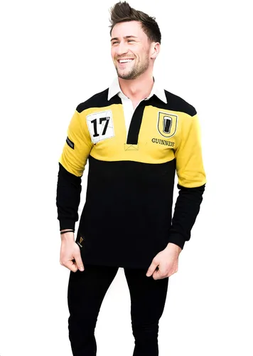Miniatura 3 de Guinness Camiseta de rugby irlandés de manga larga para hombre, estilo polo de rugby, sudadera de cerveza