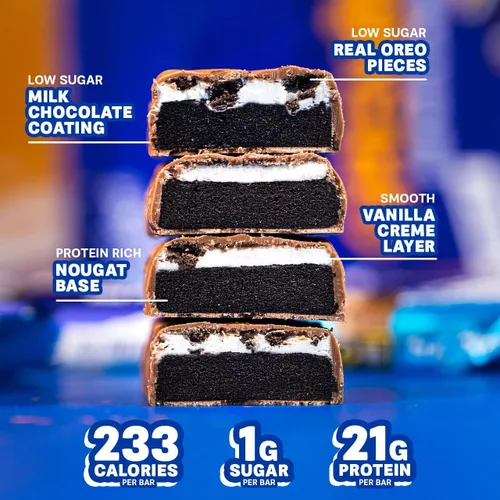 Miniatura 3 de Grenade Barra Alta en Proteína, Baja en Azúcar, Sabor a Vainilla, 12 x 60 g - Oreo