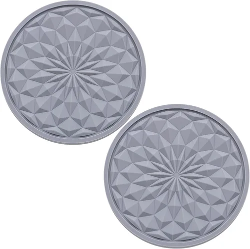 Miniatura 8 de Paquete de 2 portavasos de silicona para automóvil, tapete antideslizante de 2.75 pulgadas, ajuste universal para la mayoría de los vehículos, Negro