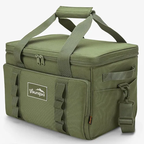 Miniatura 10 de Bolsa de enfriamiento YOUNGOA 48 latas, aislada, a prueba de fugas, enfriador suave grande plegable portátil para viajes, bolsas de enfriamiento