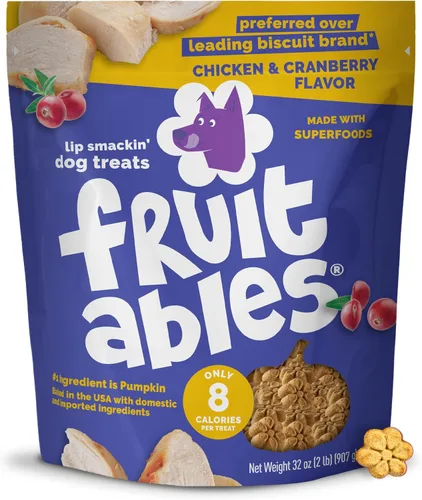 Miniatura 26 de Fruitables Golosinas horneadas para perros, golosinas saludables de calabaza para perros, bajas en calorías y deliciosas, sin trigo, maíz o soja