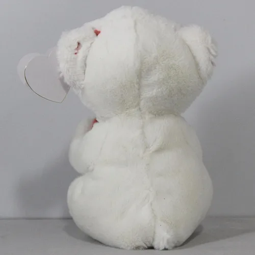 Miniatura 3 de Ty Beanie DESI - Oso de San Valentín blanco llevando corazón rojo - 6