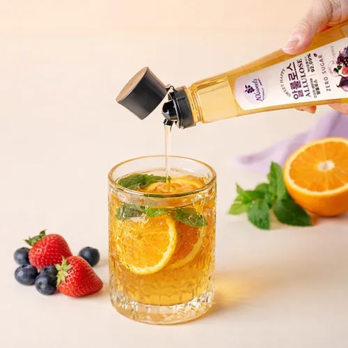 Miniatura 4 de NXsweets - Jarabe de alulosa – Edulcorante líquido cero calorías y cero azúcar, sustituto de azúcar bajo en glucémico, mezcla de stevia y fruta