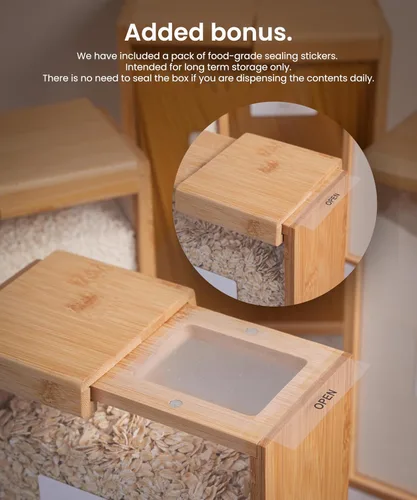 Miniatura 5 de APT 1101 Dispensador de alimentos 2L Organizadores y almacenamiento de cocina Contenedores de alimentos y dispensador de cereales
