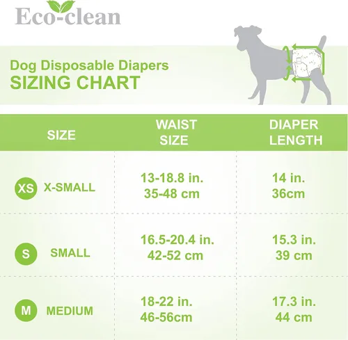 Miniatura 2 de Pañales para perros hembra, 30 pañales desechables para perros de diferentes tamaños, absorbentes con indicador de humedad (XS)