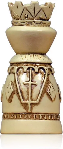 Miniatura 6 de WE Games Juego de ajedrez con temática medieval: tablero de ajedrez de madera con intrincadas piezas de ajedrez Polystone, juegos de ajedrez