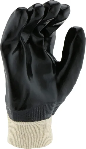 Miniatura 3 de West Chester 12000 - Guantes con forro entrelazado y revestimiento de PVC, grandes, guantes de trabajo con muñeca de punto, forro de algodón suave