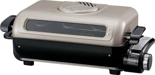 Zojirushi America EF-VPC40 - Asador de pescado, gris metálico, 11.63 x 19.13 x 7.75 pulgadas