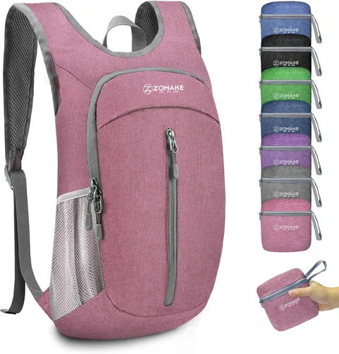 Miniatura 26 de ZOMAKE Mochila ultraligera plegable de 20L, mochilas plegables pequeñas resistentes al agua para senderismo, mochila de día colapsable para mujeres