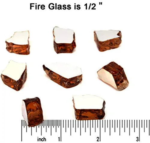Miniatura 10 de Mr. Fireglass Vidrio de fuego triturado para hoguera natural o de propano, 10 libras de vidrio reciclado decorativo para chimenea y paisajismo