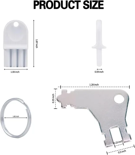 Miniatura 2 de Llave dispensadora de toallas de papel, paquete de 10 llaves dispensadoras de papel higiénico para gofres universales San Jamar Commercial Georgia