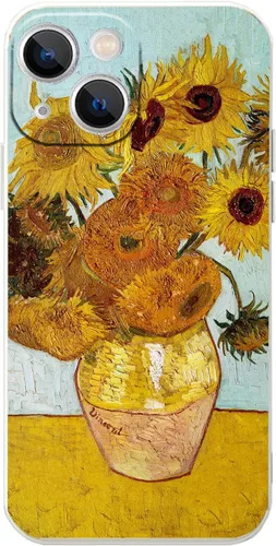 Miniatura 13 de Funda para iPhone 13, famosa funda de teléfono artístico, terraza de café por la noche por Vincent Van Gogh, protección de cuerpo completo de TPU