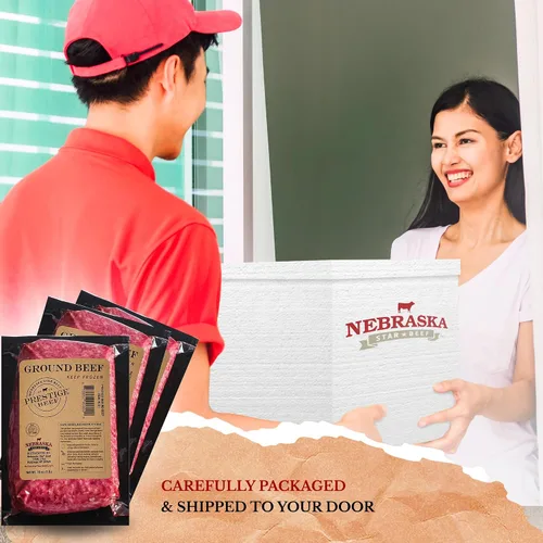 Miniatura 8 de Nebraska Star Beef - Carne molida Angus (10 paquetes de 1 lb) - Prestige, carne molida, hamburguesa congelada, empanadas de hamburguesa, hamburguesa