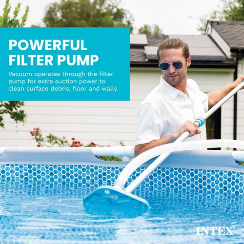 Miniatura 5 de Kit de mantenimiento para piscina Intex Deluxe Pool Maintentance Kit para piscinas por encima de la tierra, Azul