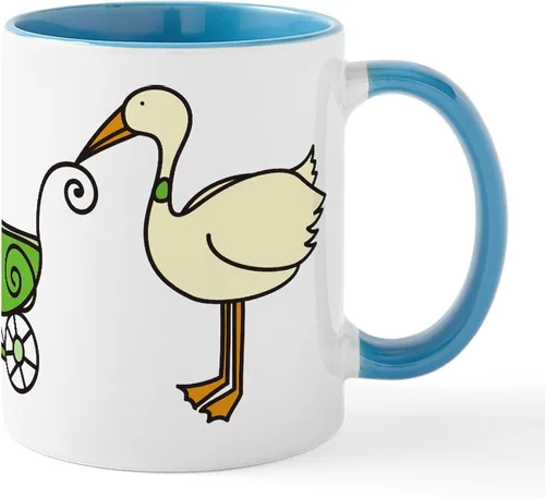 Miniatura 10 de CafePress Mug Stork - Taza de café de cerámica (11.0 fl oz)
