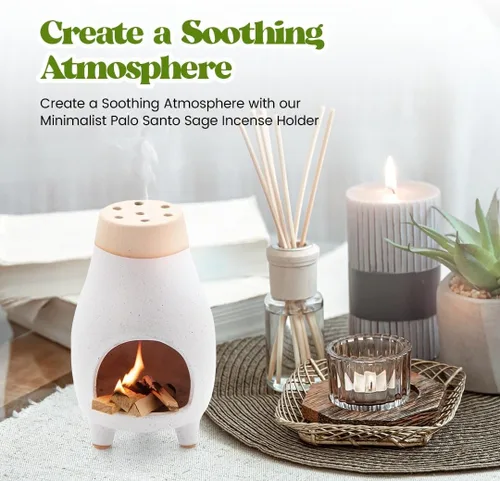 Miniatura 4 de Palo Santo Sage Incienso Holder I Meditación Regalo Cerámica Decoración Cuenco Suministros de Brujería Cuenco de Manchas I Quemador Elegante