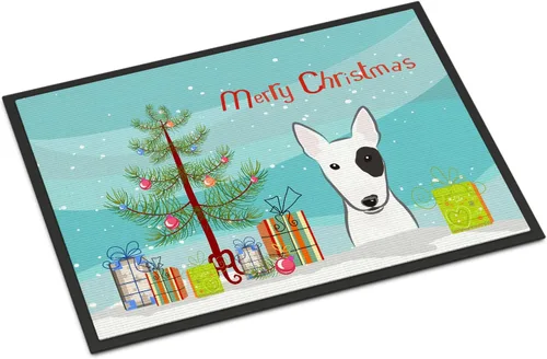 Miniatura 48 de Caroline's Treasures BB1616MAT - Tapete para puerta delantera de árbol de Navidad y sabueso afgano de 18 x 27 pulgadas, para interiores