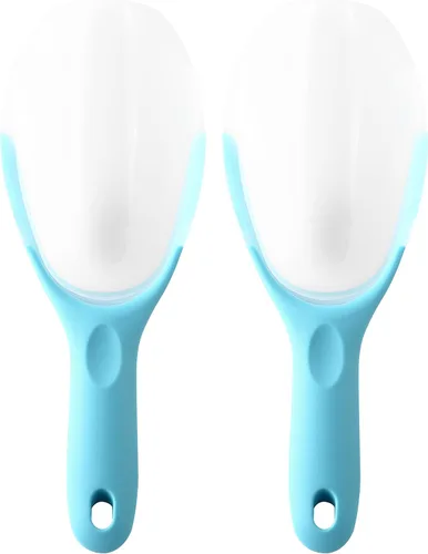 Miniatura 11 de Spring Chef Pala magnética para hielo para congelador, pala de hielo translúcida de plástico flexible sin BPA con mango de agarre suave, pala