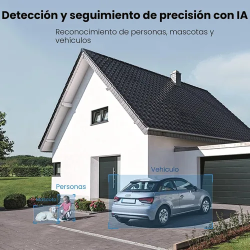 Miniatura 6 de Cámara de seguridad con reflector aoSu al aire libre con cable, cámara de seguridad 3K UHD para exterior, vigilancia con cobertura de 360°