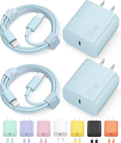 Miniatura 17 de Cargador tipo C para iPhone 17, 16, 15, carga rápida, cargador USB C, con 2 cables de 6 pies para iPhone 17/17 Plus/17 Pro Max/16/16 Plus/16 Pro