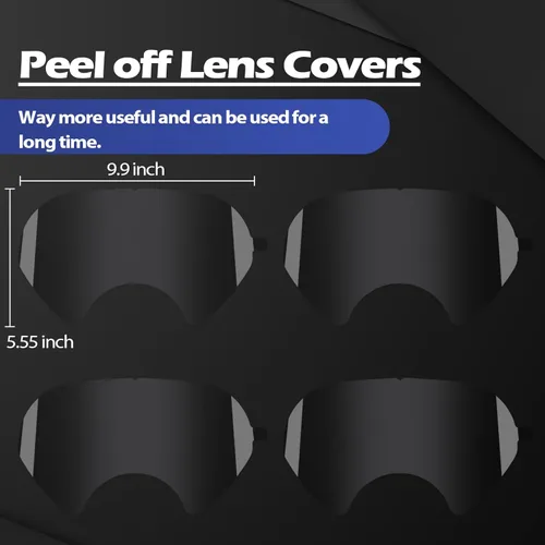 Miniatura 3 de 40 paquetes de cubiertas de lentes desprendibles compatibles con 3M 6885, 6000, 6700, 6800, 6900 Serie de mascarillas respiratorias, cubierta