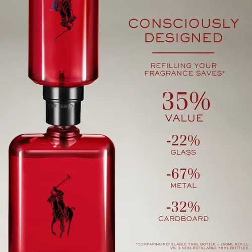 Miniatura 7 de RALPH LAUREN FRAGRANCES - Polo Red - Eau de Toilette - Men's Cologne - Woody & Spicy - With Grapefruit, Saffron, and Redwood - Medium Intensity