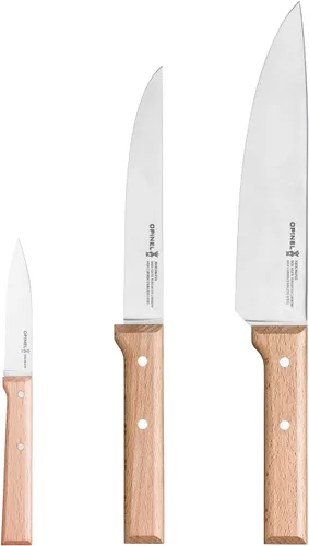 Miniatura 2 de OPINEL Parallele Trio - Juego de 3 cuchillos de cocina – Chef, tallado, juego de cajas de trío de cuchillos de pelar, cuchillas de acero inoxidable