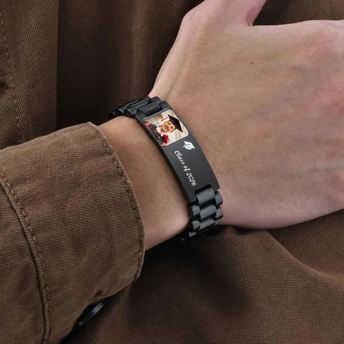 Miniatura 4 de MEALGUET Regalos de graduación para él, pulsera de graduación personalizable, regalo inspirador para graduados universitarios de clase de 2025