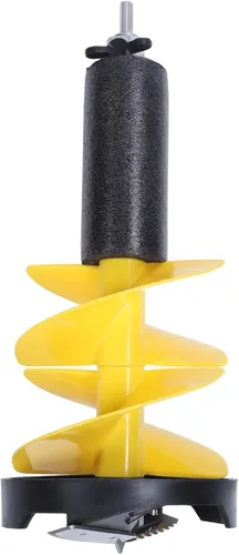 Miniatura 8 de Garosa Taladro de mano de taladro de hielo de 8 pulgadas de diámetro, taladro de nailon de 17.7 pulgadas de largo para pesca en hielo, excavadora