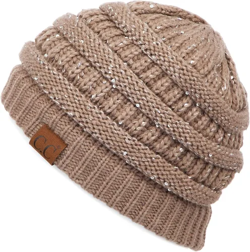 Miniatura 373 de C.C Trendy Warm Chunky Soft Stretch Cable Knit Beanie