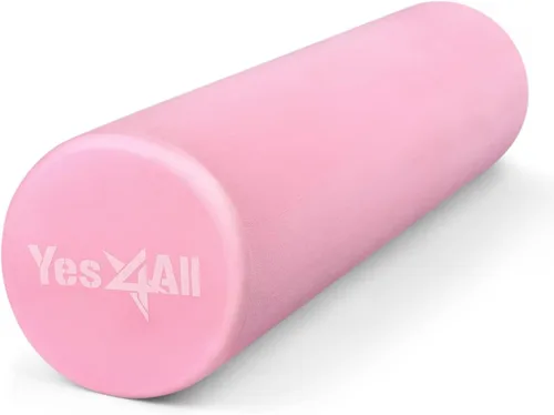 Miniatura 8 de Yes4All Rodillo de espuma EVA firme para la espalda - Rodillo redondo para la espalda para ejercicio, yoga y pilates 12/18/24/36 pulgadas A. Azul
