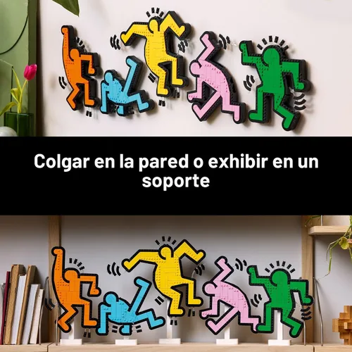 Miniatura 6 de LEGO Art Keith Haring – Figuras Bailarinas - Set de Construcción para Decoración del Hogar para Adultos - Decoración de Arte en Pared - Idea