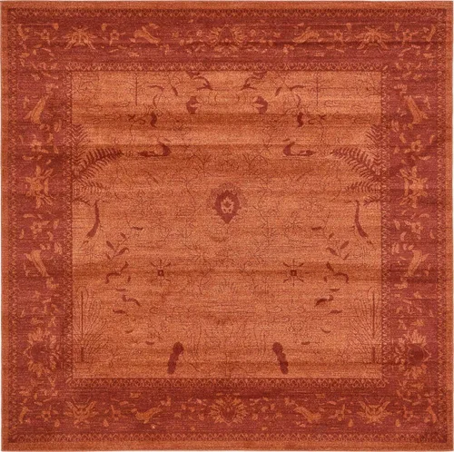 Miniatura 40 de Unique Loom La Jolla Collection - Alfombra de granja, contemporánea, botánica, tradicional, vintage