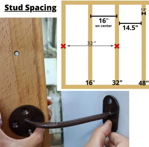 Miniatura 8 de Barras de Pared Suecas en Escalera para Niños y Adultos, hechas de Madera de Haya Sólida, Resisten Cargas hasta 400 kg, con Barra de Dominada