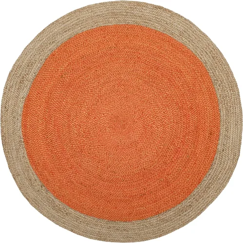 Miniatura 51 de SAFAVIEH Alfombra de Área Redonda de 10' - Colección de Fibra Natural - Verde y Marrón Natural, Yute Hecho a Mano, Diseño de Borde Trenzado (NF801G)