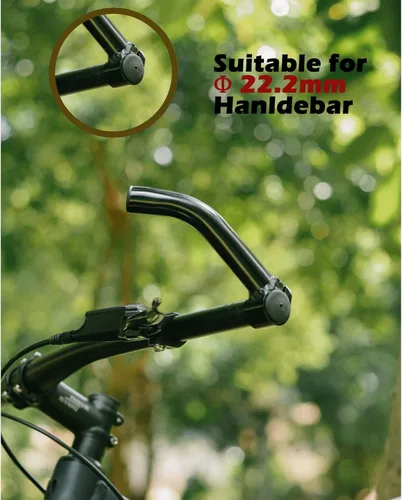 Miniatura 4 de Thinvik Acoples de Manillar para Bicicleta de Aluminio MTB, Extensión de Manillar para Bicicleta, Negro