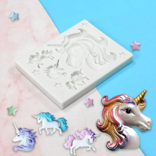 Miniatura 5 de Cestony Fly Horse - Moldes de silicona para tartas, fondant, galletas, jabón, pudín de azúcar, chocolate, caramelos duros, decoración de velas