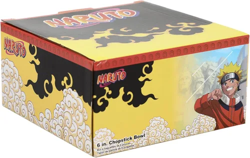 Miniatura 5 de Bioworld Naruto Uzumaki Comiendo Fideos 20 oz Ramen Bowl Con Palillos