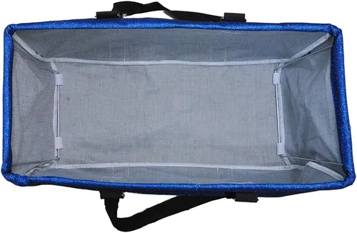 Miniatura 211 de NGIL Bolsa de comestibles reutilizable extra grande plegable de gran tamaño para comestibles, almacenamiento, picnic, playa, Bronco-negro occidental