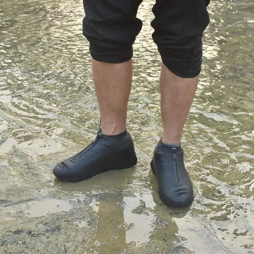 Miniatura 2 de Shoe Covers Waterproof Reusable Foldable Not-Slip Rain Shoe Covers with Zipper,Shoe Protectors Overshoes Rain Galoshes for Kids Men and Women