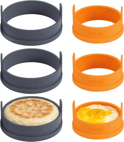 Miniatura 6 de Webake Moldes de silicona para bandeja redonda de disco de 3 y 4 pulgadas para pasteles, parte superior de muffins, bollo, natillas, tarta