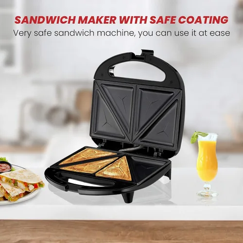 Miniatura 5 de Lumme Sandwichera, tostadora de sándwich, prensa panini, máquina de quesadilla, queso a la parrilla, prensa de tostadas francesas, prensa de Blanco