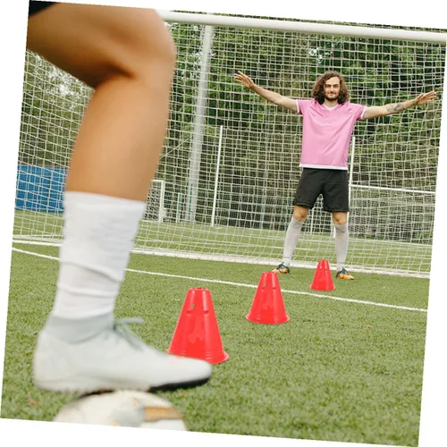 Miniatura 6 de 20Pcs Sports Training Cones High PE Agility Markers for Soccer Football Basketball Roller Skating Practice Flat Base for Stable Outdoor Indoor Drills