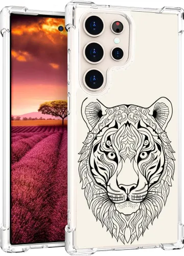 Miniatura 51 de Compatible con Samsung Galaxy S23 - Funda transparente para mujeres y niñas, diseño transparente (formas geométricas de arte abstracto)