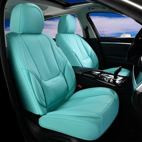 Miniatura 12 de Coverado Juego completo de fundas de asiento de automóvil, fundas de asiento para automóviles, fundas de asiento de coche beige para asientos