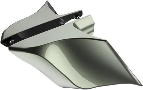 Miniatura 32 de Advanblack Barracuda - Cubiertas laterales estiradas plateadas (brillantes), paneles extendidos para Harley Touring Street Glide Road Glide Electra